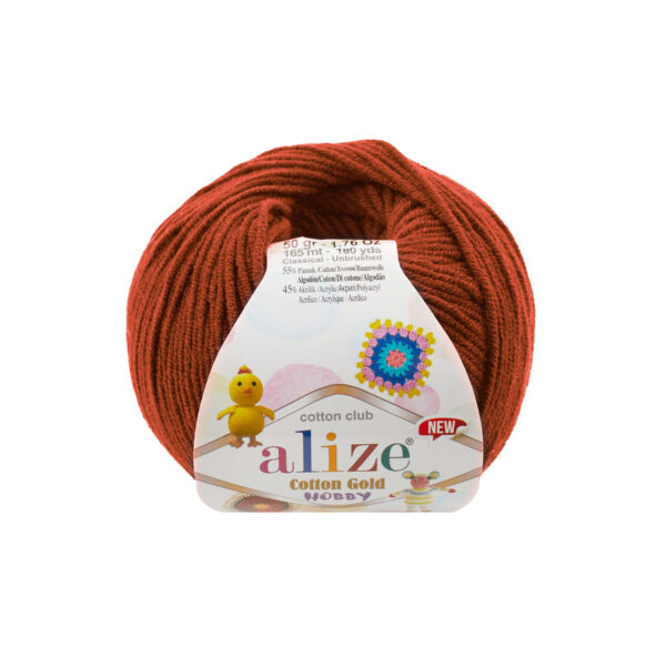 пряжа Alize Cotton Gold Hobby NEW 36 (терракот)