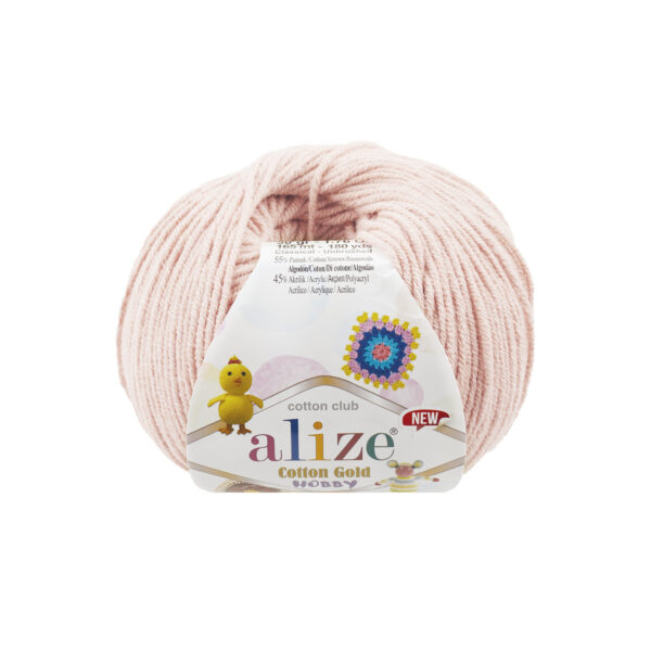 пряжа Alize Cotton Gold Hobby NEW 382 (телесный)