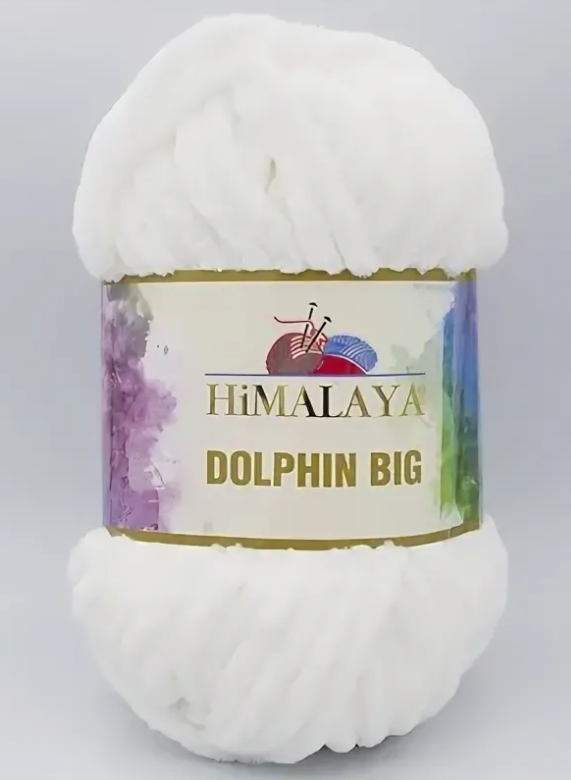 Пряжа Himalaya Dolphin Big 76701 (белый)