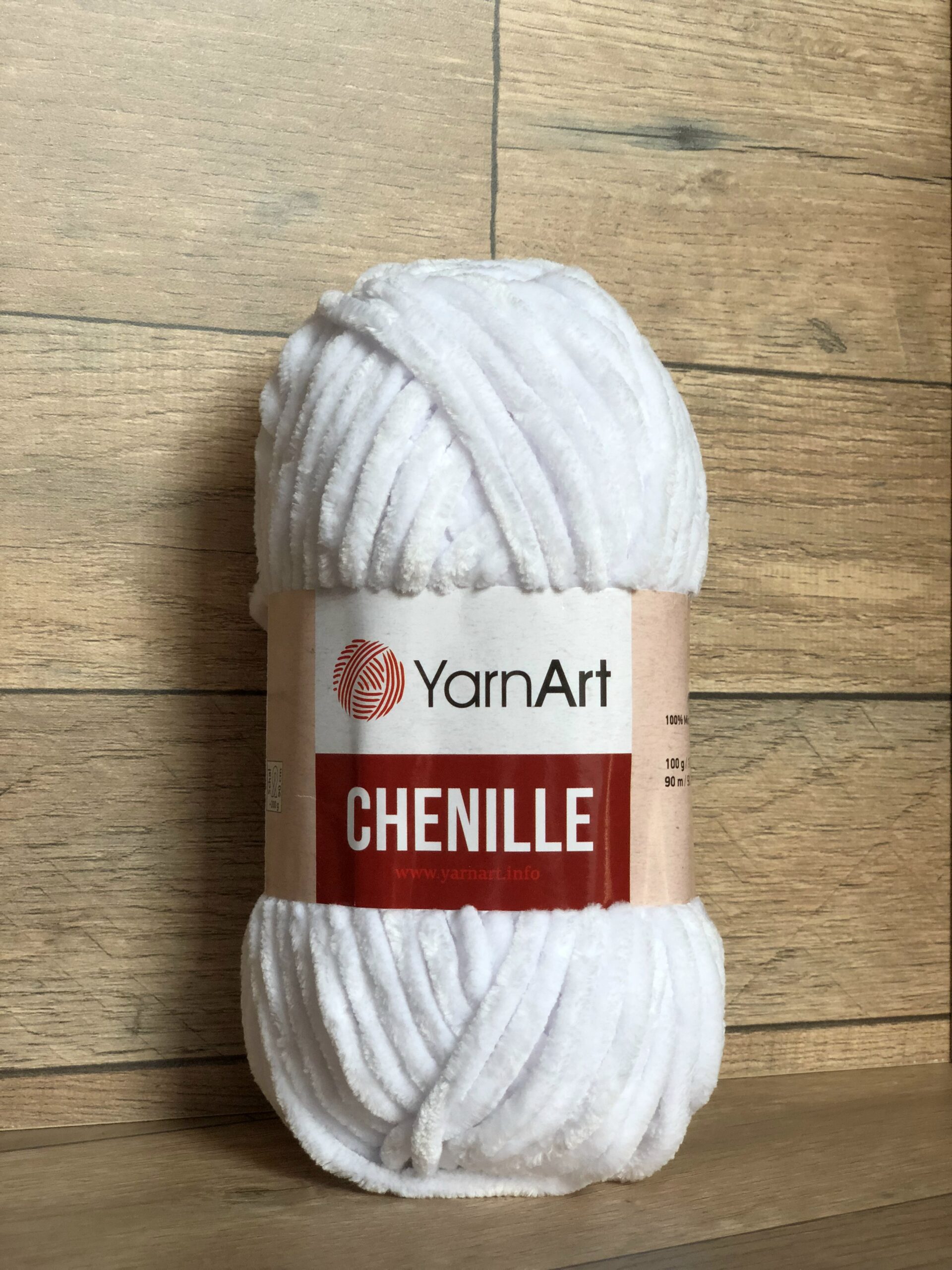 Пряжа YarnArt Chenille 541 (белый)