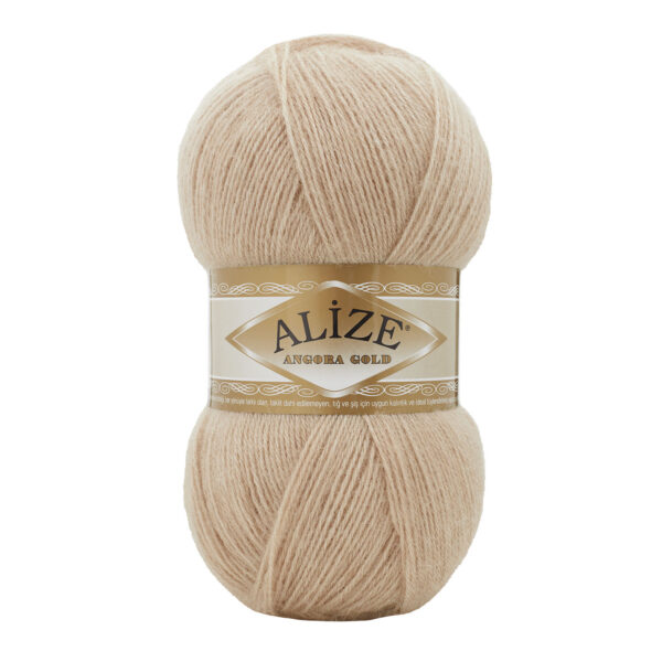 пряжа Alize Angora Gold 524 (светло-бежевый)