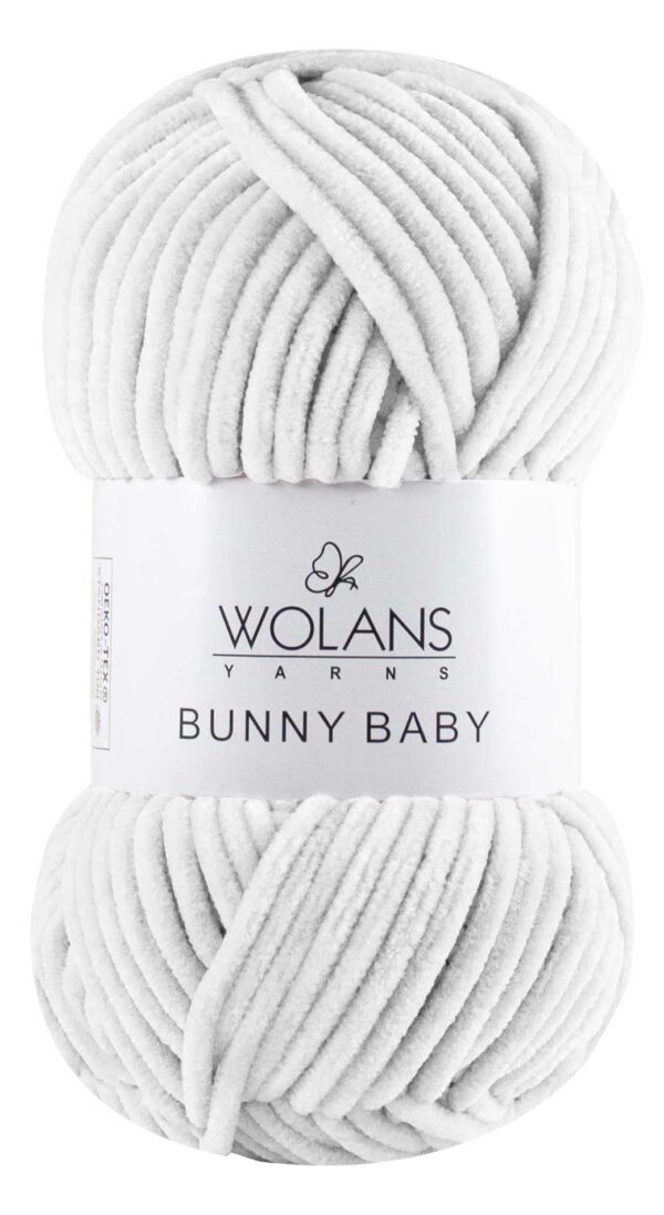 Пряжа Wolans Bunny baby 01 (белый)