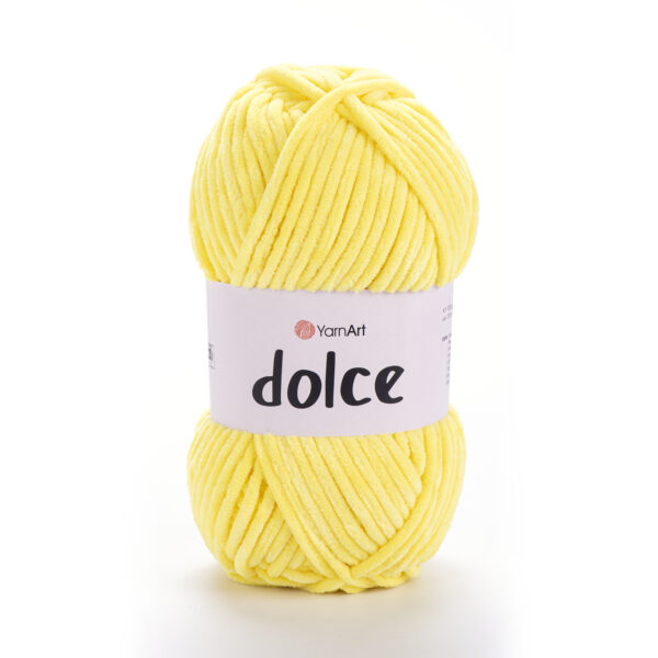 Пряжа Yarnart Dolce 851 (ярко-жёлтый)