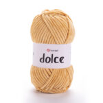 Пряжа Yarnart Dolce 855 (светло-горчичный)
