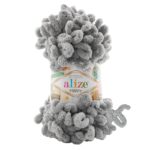 Пряжа Alize Puffy 302 (серый)